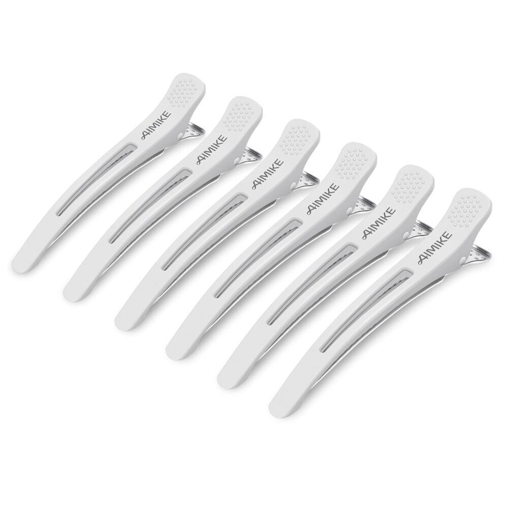 6pcs Professional Hair Clips for Styling Sectioning, Non Slip No-Trace Duck Bill